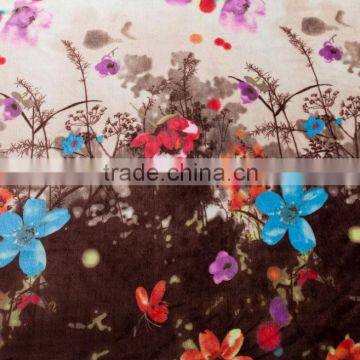 flower fabric soft hot sale textile polar fleece blanket