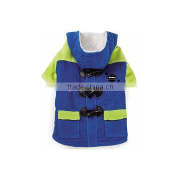 Best selling custom logo corduroy dog jacket blue clothes pets product32