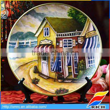 2016 hot sale cheap ceramic presentation decorative wall plaque