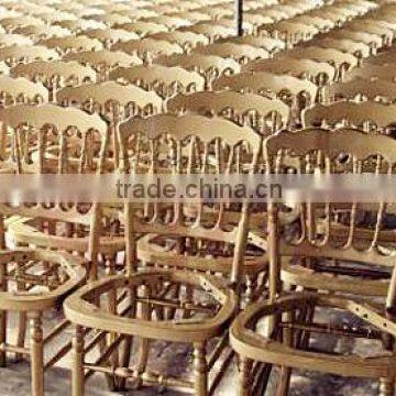 Rental Stackable Wedding Wood President Chair photo-3