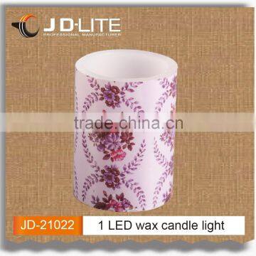 1 LED wax candle light Flameless moving fliker wax led candle light