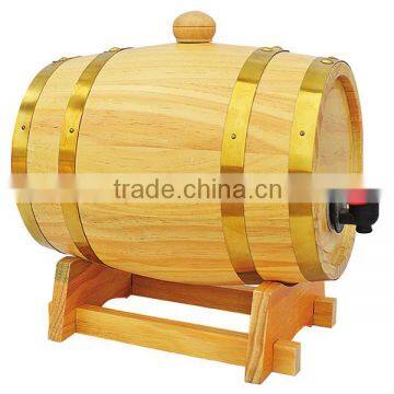 china factory FSC&SA8000 christmas 2L wooden liquor wine beer barrel for chateau