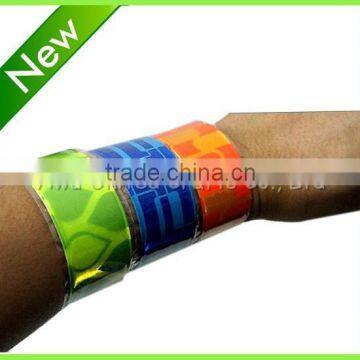 High Visibility Reflective Slap Wrap Snap On Cycle Walking Running Band