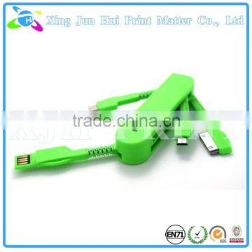 Compact USB universal mobile phone data cable