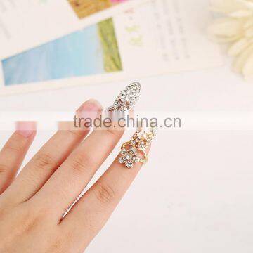 New fingernail flower finger nail ring