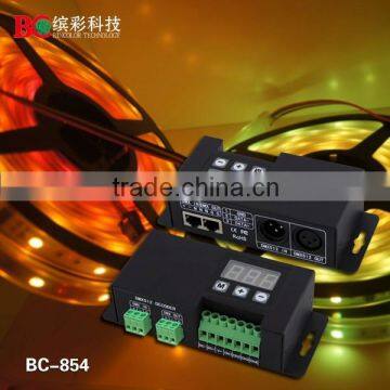 BC-854 Support RJ 45 Port DC12-24V 4 Channels Rgbw Dmx512 Decoder photo-3