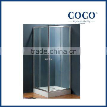 Shower room foldding glass door with acrylic base