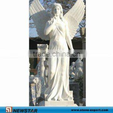 Virgin Mary Statue and Angel Statue