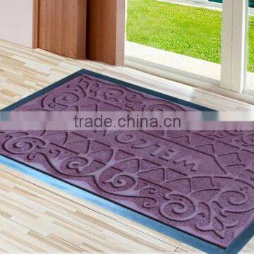 Embossed floor Mat antiSlip for Entrance recycled rubber