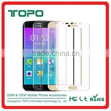 Hight quality 3D curved tempered glass screen protector 0.2mm 9h Color for Samsung galaxy S6 s6 edge
