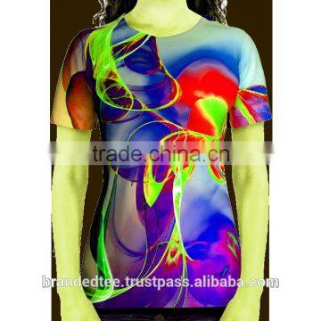 women fitted blank t-shirts custom ART or LOgo accept