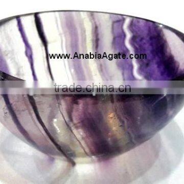 Purple Flourite Agate Bowls : Wholesale Gemstone Bowls - Supplier Gemstone Bowls