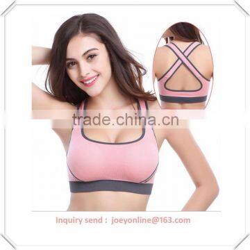 New Hot Sexy Girls Seamless Sports Bra Yoga Fitness Padded Stretch Seamfree Gym Tank Top Bra