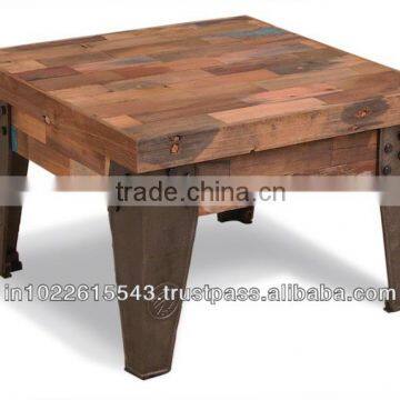 INDUSTRIAL COFFEE TABLE, WOODEN COFFEE TABLE, Reclaimed wood Furniture