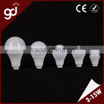 2016 new design IP20 round shade plastic and aluminum led bulb parts