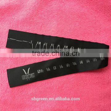 custom brand logo bow tie neck ribbon,adjustable bow tie ribbon with size number(12 1/2-18)