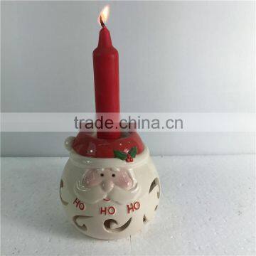 Christmas ceramic personalized candle holder for decoration