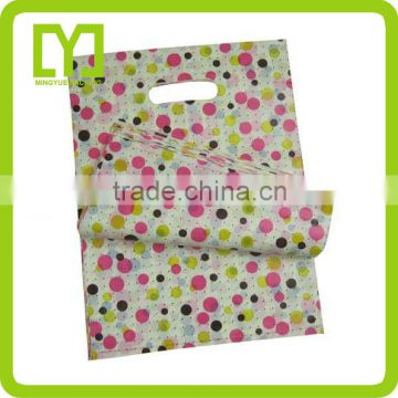 Alibaba China online shopping high quality plastic customize PE die cut bag