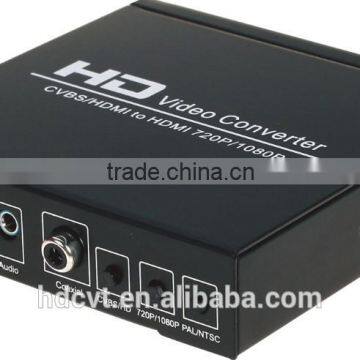 high quality AV/SCART+HDMI to HDMI 1080P Converter