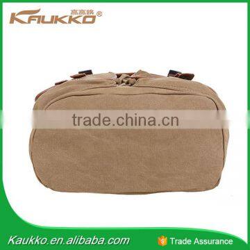 Draw String Custom Logo OEM Black Fashion Day Canvas Backpack Bag photo-5