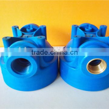 High quality pipe fitting mould 2 cavities pp plastic and copper insert interchangeable nut end cap mould