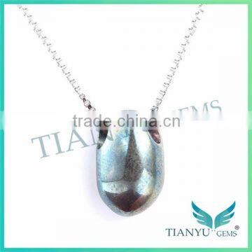 Wholesale 925 Sterling Sliver Necklace Coffee Bean Pendants Charms photo-2