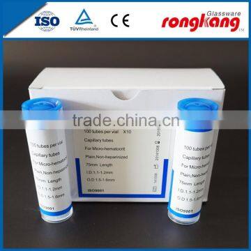 High quality micro haematocrit capillary tube,Glass Capillary Tubes