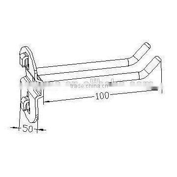 G-703|Metal Double Tool Hook |Supermarkets Hardware Hook photo-2