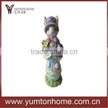 resin rabbit lady figurine