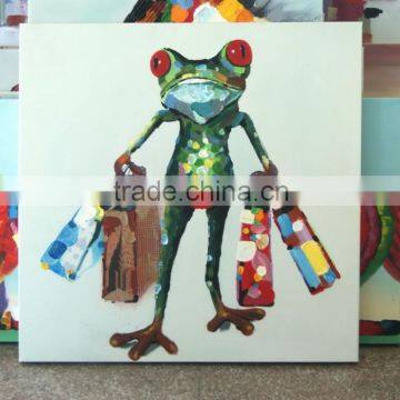 2015 Home Decor Modern Canvas Animal Oil Painting photo-3