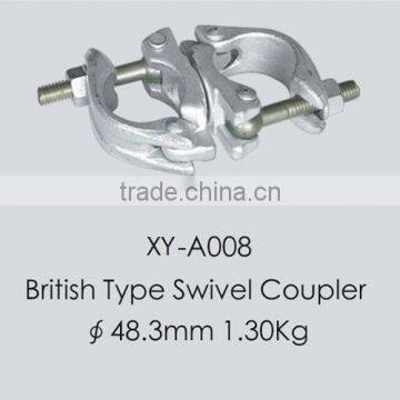 Steel Scaffolding Pipe Clamp British Type Forged Scaffold Coupler