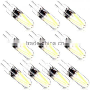 CroLED 10pcs G4 AC/DC12V Light Bulb 1.5W Bi-Pin Pure White LED Filament Lamp photo-2