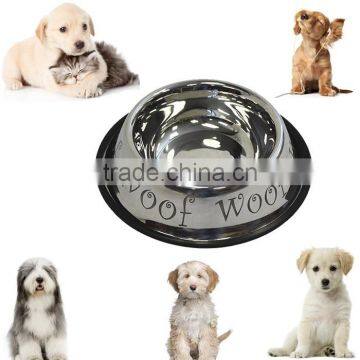 Stainless Steel Anti-Skid Dog Bowl , 24 Oz