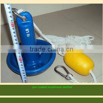 PVC coated mushroom anchor