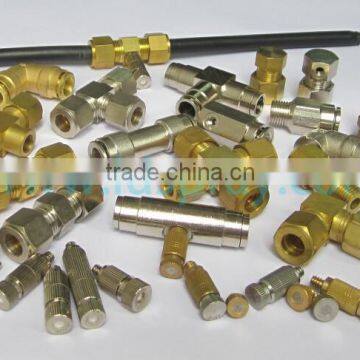 High Pressure Misting Nozzles Pipe Tube Brass Joint Connector photo-3