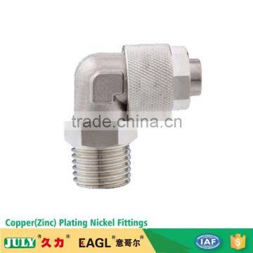 China JULY manufactory Brass galvanized pipe fittings quick insert and screw