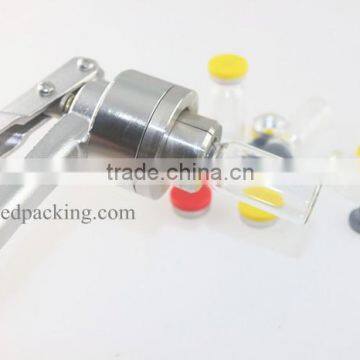100sets/ Lot 10ml Glass Vials+20mm Vial Stopper + 20mm Flip off Caps + 1pcs 20mm Vial Crimper photo-5