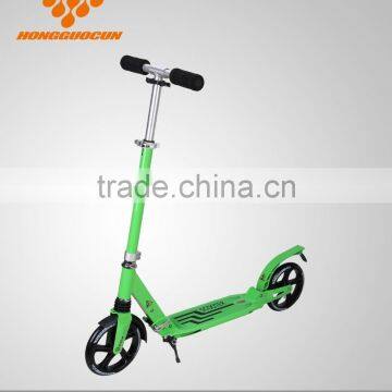 2016 NEW Design Double Suspension Kick Scooter 200mm PU Large Wheels Adult Kick Scooter
