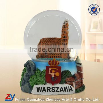 Resin funny poland souvenir snow globes