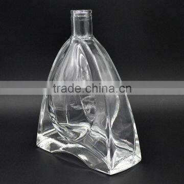 100ML/300ML/750ML decorative glass bottle whisky bottles