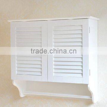 White Storage Wall Cabinet Bathroom Cabinet White Towel Shelf White Assemble Cabinet