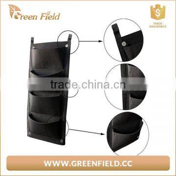 4Pocket Vertical Felt Fabric Hanging Garden Plant Grow Container Bags photo-2