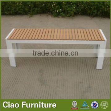 Garden cheap plastic wood beach side long bench for sale