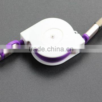 Custom Logo Printed Retractable 2 in 1 USB Data/Sync Charger Cable for Gift Promotion photo-3