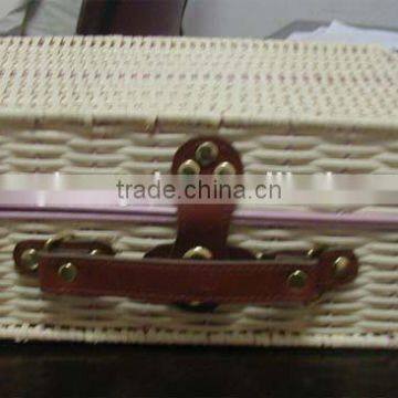 Rattan funeral casket