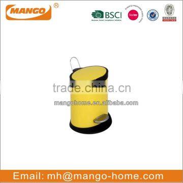 Round Stainless Steel Pedal Garbage Can With Soft Close Cover photo-5