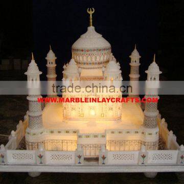 Tajmahal Marble Replica, Taj Mahal Replica, Makrana Marble Taj Mahal Statue, Marble Taj Mahal Model, Souvenir Collectible Taj