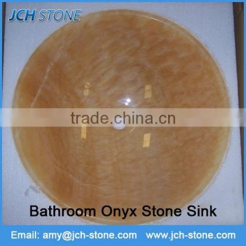 Wholesale smooth bathroom onyx granite stone hand wash basin