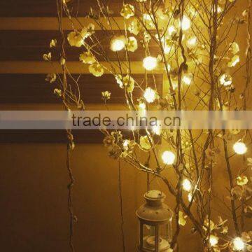 2016 Wedding Decor White Rose Flower Garland Fairy Lights photo-5