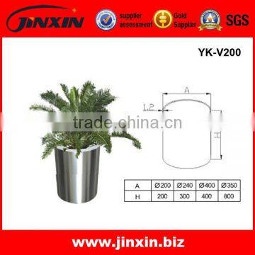 Stainless Steel Metal Round Flower Vase / Modern Metal Vase